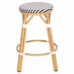 ΣΚΑΜΠΟ ΑΛΟΥΜΙΝΙΟΥ ΜΕΣ.ΥΨΟΥΣ CHINO HM6286.03 BAMBOO LOOK & TEXTILENE ΜΑΥΡΟ 43x43x65Υεκ - Image 4