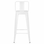 ΣΚΑΜΠΟ BAR ME ΠΛΑΤΗ ΜΕΤΑΛΛΙΚΟ MELITA-PRO HM8643.41 ΛΕΥΚΟ ΜΑΤ 42x42x100Υεκ. - Image 3