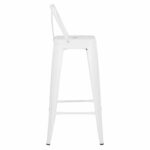 ΣΚΑΜΠΟ BAR ME ΠΛΑΤΗ ΜΕΤΑΛΛΙΚΟ MELITA-PRO HM8643.41 ΛΕΥΚΟ ΜΑΤ 42x42x100Υεκ. - Image 4