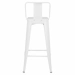 ΣΚΑΜΠΟ BAR ME ΠΛΑΤΗ ΜΕΤΑΛΛΙΚΟ MELITA-PRO HM8643.41 ΛΕΥΚΟ ΜΑΤ 42x42x100Υεκ. - Image 6