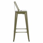 ΣΚΑΜΠΟ BAR ME ΠΛΑΤΗ ΜΕΤΑΛΛΙΚΟ MELITA-PRO HM8643.43 DARK OLIVE GREEN 42x42x100Υεκ. - Image 4