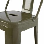 ΣΚΑΜΠΟ BAR ME ΠΛΑΤΗ ΜΕΤΑΛΛΙΚΟ MELITA-PRO HM8643.43 DARK OLIVE GREEN 42x42x100Υεκ. - Image 9