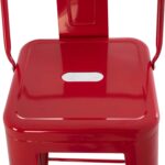 ΣΚΑΜΠΟ BAR ME ΠΛΑΤΗ ΜΕΤΑΛΛΙΚΟ MELITA-PRO HM8643.44 ΚΟΚΚΙΝΟ 42x42x100Υεκ. - Image 8