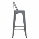 ΣΚΑΜΠΟ BAR ME ΠΛΑΤΗ ΜΕΤΑΛΛΙΚΟ MELITA-PRO HM8643.50 ΓΚΡΙ 42x42x100Υεκ. - Image 4