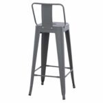 ΣΚΑΜΠΟ BAR ME ΠΛΑΤΗ ΜΕΤΑΛΛΙΚΟ MELITA-PRO HM8643.50 ΓΚΡΙ 42x42x100Υεκ. - Image 5