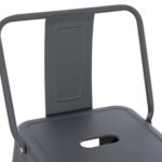 ΣΚΑΜΠΟ BAR ME ΠΛΑΤΗ ΜΕΤΑΛΛΙΚΟ MELITA-PRO HM8643.50 ΓΚΡΙ 42x42x100Υεκ. - Image 7