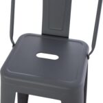 ΣΚΑΜΠΟ BAR ME ΠΛΑΤΗ ΜΕΤΑΛΛΙΚΟ MELITA-PRO HM8643.50 ΓΚΡΙ 42x42x100Υεκ. - Image 8