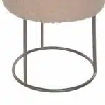 ΣΚΑΜΠΟ KARLO HM8411.23 ΜΕ ΛΕΥΚΟ ΜΠΟΥΚΛΕ ΥΦΑΣΜΑ ΜΕ ΑΣΗΜΙ ΒΑΣΗ Φ35x41Υεκ. - Image 3