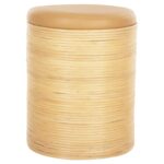 ΣΚΑΜΠΟ MITCH HM9886 ΦΥΣΙΚΟ RATTAN-ΚΑΘΙΣΜΑ ΑΠΟ PU ΜΠΕΖ Φ37x47Υεκ. - Image 3