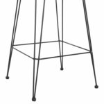 ΣΚΑΜΠΟ ΜΕΣ.ΥΨΟΥΣ ALLEGRA HM5643.11 ΜΕΤΑΛΛΟ&ΜΑΞΙΛΑΡΙ ΜΑΥΡΟ-WICKER ΜΠΕΖ 50x55x103Υεκ. - Image 9