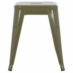 ΣΚΑΜΠΟ ΜΕΤΑΛΛΙΚΟ MELITA HM0096.43 ΣΕ DARK OLIVE ΧΡΩΜΑ 37x37x45Υεκ. - Image 3