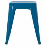ΣΚΑΜΠΟ ΜΕΤΑΛΛΙΚΟ MELITA HM0096.48 ΣΕ ΜΠΛΕ ΧΡΩΜΑ 37x37x45Υεκ. - Image 3