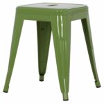 ΣΚΑΜΠΟ ΜΕΤΑΛΛΙΚΟ MELITA HM0096.53 ΣΕ LIGHT OLIVE GREEN ΧΡΩΜΑ 37x37x45Υεκ. - Image 4