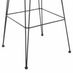 ΣΚΑΜΠΟ ΜΠΑΡ ΕΞ.ΧΩΡΟΥ ALLEGRA HM5452.11 ΜΕΤΑΛΛΟ&ΜΑΞΙΛΑΡΙ ΜΑΥΡΟ-ΜΠΕΖ WICKER 52x51x103Y εκ - Image 10