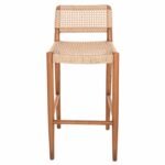 ΣΚΑΜΠΟ ΜΠΑΡ ROSCO HM6134 ΞΥΛΟ ΤΕΑΚ ΦΥΣΙΚΟ & ΣΧΟΙΝΙ VIRO ΜΠΕΖ 47x52x100Υεκ - Image 3