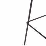 ΣΚΑΜΠΟ ΜΠΑΡ VINCENT HM8579.23 ΚΑΦΕ ΥΦΑΣΜΑ-ΜΑΥΡΟΣ ΜΕΤΑΛΛΙΚΟΣ ΣΚΕΛΕΤΟΣ 47x46x104Υεκ. - Image 9