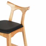 ΣΚΑΜΠΟ ΜΠΑΡ USOPP HM9951.01 RUBBERWOOD ΣΕ ΟΑΚ-ΜΑΥΡΟ PU 43x41x100Υεκ. - Image 6