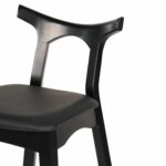 ΣΚΑΜΠΟ ΜΠΑΡ USOPP HM9951.02 RUBBERWOOD & PU ΣΕ ΜΑΥΡΟ 49x53x99,5Υεκ. - Image 6