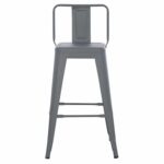 ΣΚΑΜΠΟ ΜΠΑΡ ΜΕΣΑΙΟΥ ΥΨΟΥΣ ΜΕΤΑΛΛΙΚΟ MELITA-PRO HM8574.50 ΓΚΡΙ 43x43x88Υεκ. - Image 3