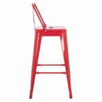 ΣΚΑΜΠΟ ΜΠΑΡ ΜΕΣΑΙΟΥ ΥΨΟΥΣ ΜΕΤΑΛΛΙΚΟ MELITA-PRO HM8574.44 ΚΟΚΚΙΝΟ 43x43x88Υεκ. - Image 4