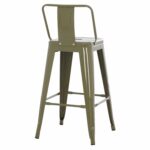 ΣΚΑΜΠΟ ΜΠΑΡ ΜΕΣΑΙΟΥ ΥΨΟΥΣ ΜΕΤΑΛΛΙΚΟ MELITA-PRO HM8574.43 DARK OLIVE GREEN 43x43x88Υεκ. - Image 5