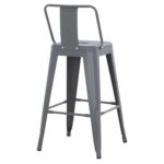 ΣΚΑΜΠΟ ΜΠΑΡ ΜΕΣΑΙΟΥ ΥΨΟΥΣ ΜΕΤΑΛΛΙΚΟ MELITA-PRO HM8574.50 ΓΚΡΙ 43x43x88Υεκ. - Image 5