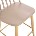 ΣΚΑΜΠΟ ΜΠΑΡ ΜΕΣ.ΥΨΟΥΣ VANESSA HM9300.25 ΚΑΠΟΥΤΣΙΝΟ PP & ΠΟΔΙΑ ΟΨΗ ΞΥΛΟΥ 45,5x46x97Υεκ - Image 8