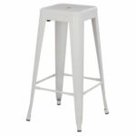 ΣΚΑΜΠΟ ΜΠΑΡ ΜΕΤΑΛΛΙΚΟ MELITA-PRO HM8642.41 ΣΕ ΛΕΥΚΟ ΜΑΤ 43x43x78Υεκ. - Image 4