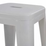 ΣΚΑΜΠΟ ΜΠΑΡ ΜΕΤΑΛΛΙΚΟ MELITA-PRO HM8642.41 ΣΕ ΛΕΥΚΟ ΜΑΤ 43x43x78Υεκ. - Image 7