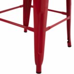 ΣΚΑΜΠΟ ΜΠΑΡ ΜΕΤΑΛΛΙΚΟ MELITA-PRO HM8642.44 ΣΕ ΚΟΚΚΙΝΟ 43x43x78Υεκ. - Image 7