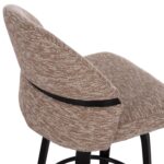 ΣΚΑΜΠΟ ΜΠΑΡ ΠΕΡΙΣΤΡΕΦΟΜΕΝΟ DEKKER HM18250.02 PLYWOOD ΜΑΥΡΟ--ΥΦΑΣΜΑ ΚΑΦΕ 48x54x96Υεκ. - Image 10