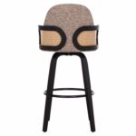 ΣΚΑΜΠΟ ΜΠΑΡ ΠΕΡΙΣΤΡΕΦΟΜΕΝΟ BECKER HM18251.03 PLYWOOD ΜΑΥΡΟ--ΚΑΦΕ ΥΦΑΣΜΑ 50x52x100Υ - Image 6