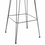 ΣΚΑΜΠΟ ΜΠΑΡ ΨΗΛΟ ALLEGRA HM5640.11 ΜΠΕΖ P.E. RATTAN-ΜΑΥΡΟ ΜΕΤΑΛΛΟ 54x55x108Υεκ. - Image 10
