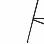 ΣΚΑΜΠΟ ΜΠΑΡ ΨΗΛΟ ALLEGRA HM5708.11 ΜΕΤΑΛΛΟ&ΜΑΞΙΛΑΡΙ ΜΑΥΡΟ-WICKER ΜΠΕΖ 48x49x99,5Υεκ. - Image 10