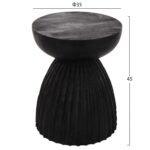 ΣΚΑΜΠΟ ΣΤΡΟΓΓΥΛΟ SCALLOP HM9702 ΜΑΣΙΦ MANGO ΣΕ ΣΕ ΜΑΥΡΟ ΧΡΩΜΑ Φ35x45Υεκ. - Image 2