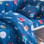 Σετ Βρεφική Παπλωματοθήκη με Μαξιλαροθήκη Space Odyssey Μπλε 110x160εκ. Rythmos