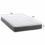 ΣΤΡΩΜΑ DREAMTOPIA ΣΕΙΡΑ LULLABY ALOE VERA HM655.140 BONNELL SPRING 140x190x20Y εκ. - Image 2