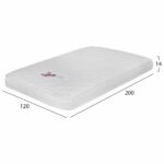 ΣΤΡΩΜΑ ΑΦΡΟΥ ΧΩΡΙΣ ΕΛΑΤΗΡΙΑ JORDY 120X200x15Y-- HM374.08  (ROLL PACKING) ΛΕΥΚΟ - Image 2