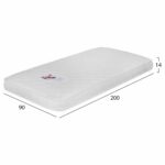 ΣΤΡΩΜΑ ΑΦΡΟΥ ΧΩΡΙΣ ΕΛΑΤΗΡΙΑ JORDY 90X200x15Y-- HM374.10  (ROLL PACKING) ΛΕΥΚΟ - Image 2