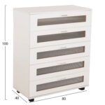 ΣΥΡΤΑΡΙΕΡΑ ΜΕΛΑΜΙΝΗΣ THORGAN HM9881.03 5 ΣΥΡΤΑΡΙΑ-ΛΕΥΚΟ ΧΡΩΜΑ 80Χ40Χ100Υεκ - Image 2