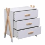 ΣΥΡΤΑΡΙΕΡΑ ΠΑΙΔΙΚH PASCHAL HM2493.03 ΜΕΛΑΜΙΝΗ-ΞΥΛΟ ΠΕΥΚΟΥ 76x40x80.5Υεκ - Image 5