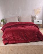 Κουβερτοπάπλωμα Παιδικό Μονό 160x220 Tilty Μπορντό 710gr Rythmos - Image 3