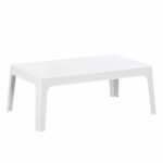 ΤΡΑΠΕΖΑΚΙ ΟΡΘΟΓΩΝΙΟ SLEEK HM6367.01 ΠΟΛΥΠΡΟΠΥΛΕΝΙΟ ΣΕ ΛΕΥΚΟ 99x59.5x39.5Υεκ.