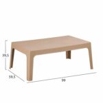ΤΡΑΠΕΖΑΚΙ ΟΡΘΟΓΩΝΙΟ SLEEK HM6367.03 ΠΟΛΥΠΡΟΠΥΛΕΝΙΟ ΚΑΠΟΥΤΣΙΝΟ 99x59.5x39.5Υεκ. - Image 2