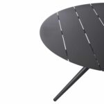 ΤΡΑΠΕΖΙ ΑΛΟΥΜΙΝΙΟΥ ΣΤΡΟΓΓΥΛΟ HIGER HM6061.03 ΑΝΘΡΑΚΙ Φ126Χ73Υεκ. - Image 6