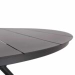 ΤΡΑΠΕΖΙ ΑΛΟΥΜΙΝΙΟΥ ΣΤΡΟΓΓΥΛΟ HIGER HM6290.01 ΓΚΡΙ Φ126x74Υεκ. - Image 6