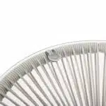 ΤΡΑΠΕΖΙ ΒΟΗΘΗΤΙΚΟ ALLEGRA HM5874.03 ΜΕΤΑΛΛΟ ΜΑΥΡΟ-ΣΥΝΘ. RATTAN ΜΠΕΖ Φ47x45Yεκ. - Image 6