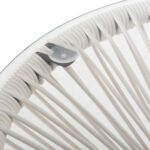 ΤΡΑΠΕΖΙ ΒΟΗΘΗΤΙΚΟ ALLEGRA HM5874.12 ΜΕΤΑΛΛΟ ΜΑΥΡΟ-ΣΥΝΘ. RATTAN ΛΕΥΚΟ Φ47x45Yεκ. - Image 6