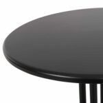 ΤΡΑΠΕΖΙ ΕΞ.ΧΩΡΟΥ ΣΤΡΟΓΓΥΛΟ LINO HM5973.03 ΜΕΤΑΛΛΙΚΟ ΜΑΥΡΟ Φ60x70Υεκ. - Image 4