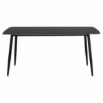 ΤΡΑΠΕΖΙ RAVEN HM18150.02 ΚΕΡΑΜΙΚΟ TOP ΜΕ ΟΨΗ ΜΑΥΡΟ ΜΑΡΜΑΡΟ 160x80x74Υεκ. - Image 3